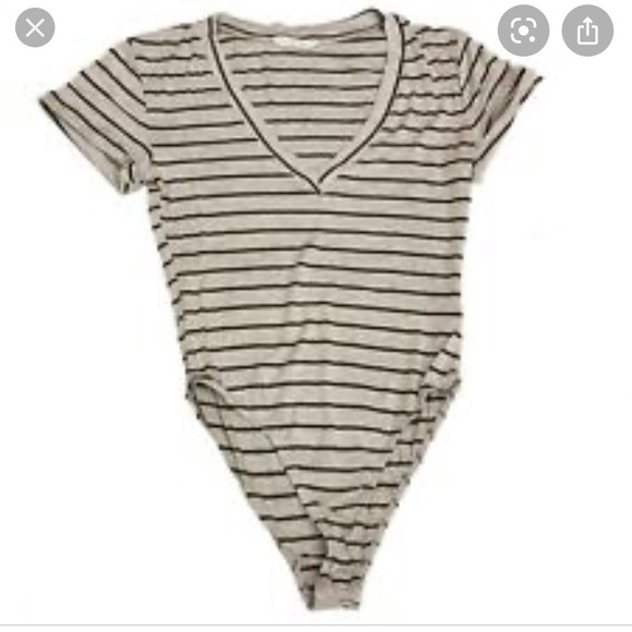 Lush Tops - NEW IN Lush Striped Bodysuit